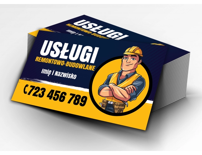 Wizytówki dla firmy budowlanej w3